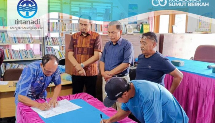 Tingkatkan Sumber Produksi Air Bersih di Berastagi, Perumda Tirtanadi Gandeng Pemdes Jaranguda dan Sempajaya