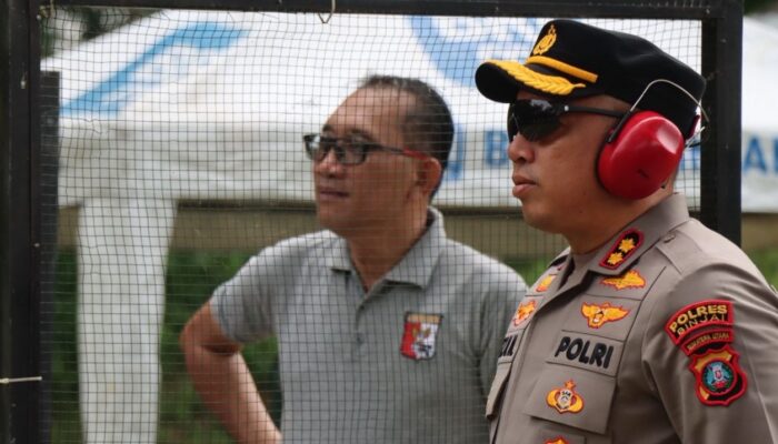 Latihan Menembak Bersama Forkopimda, Kapolres Binjai Unggul
