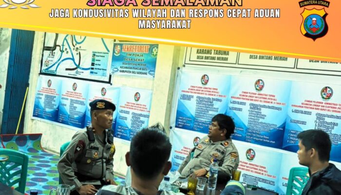 Personel Brimob Sumut Siaga Semalaman Jaga Kondusivitas