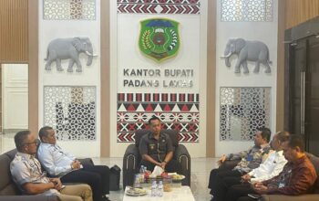 Perumda Tirtanadi Audiensi ke Kantor Bupati Palas