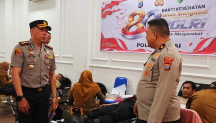 Polres Binjai Sumbang 126 Kantong Darah ke PMI