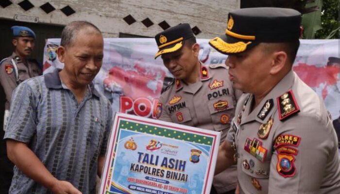 Sambut Hari Bhayangkara ke-80, Polres Binjai Gelar Kegiatan Sosial