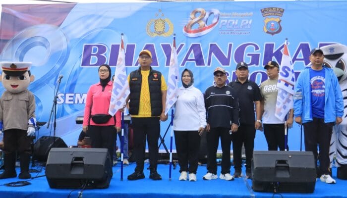 Ribuan Peserta Ikuti Bhayangkara Sport Day Fun Run 5K Polres Langkat