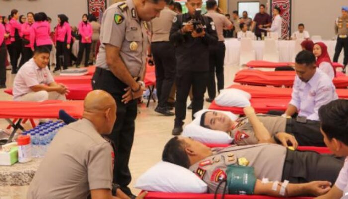 Sambut HUT Bhayangkara, Polda Sumut Gelar Donor Darah