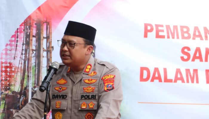 Kapolres Langkat Resmikan Pembangunan Sumur Bor di Padang Tualang