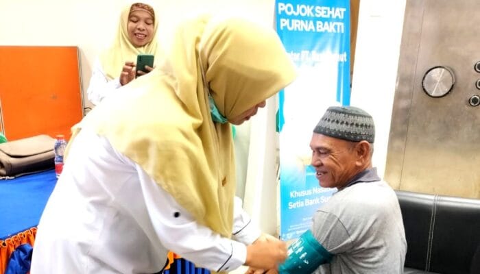 Bank Sumut Gelar Pojok Sehat, Program Rutin Bagi Nasabah Pensiunan