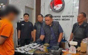 Polrestabes Medan Tangkap Bandar Narkoba Lintas Provinsi