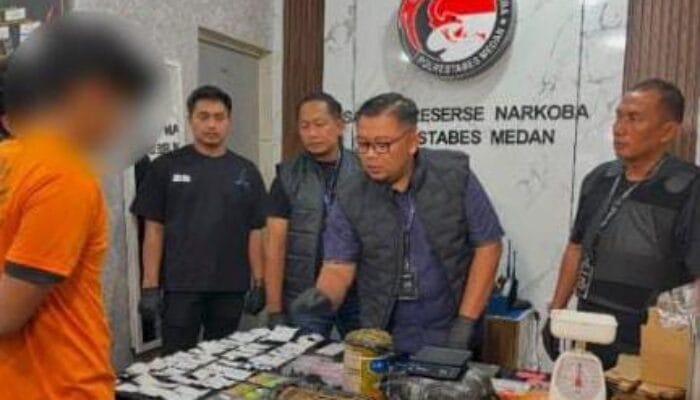 Polrestabes Medan Tangkap Bandar Narkoba Lintas Provinsi