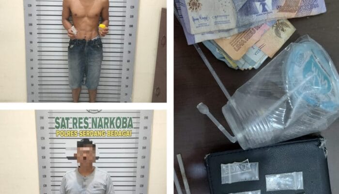 Gerebek Sarang Narkoba di Desa Pon, Polres Sergai Amankan 2 Orang