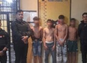Tim Macan Polres Pelabuhan Belawan Amankan Empat Remaja Pelaku Tawuran