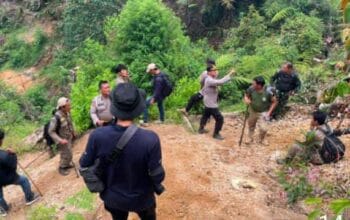 Ratusan Personil Gabungan Tertibkan Tambang Emas Ilegal di Dairi