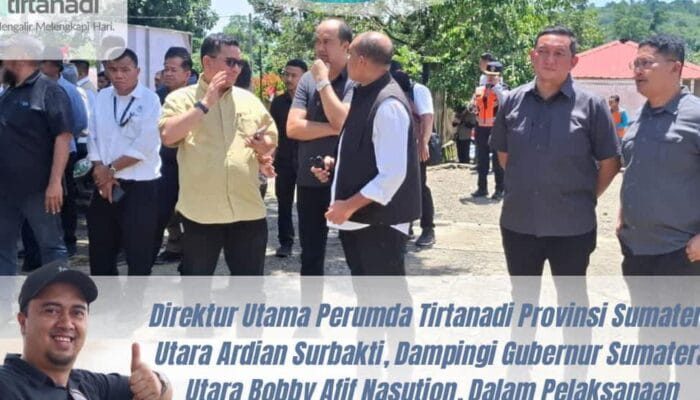 Dirut Tirtanadi Dampingi Gubsu Kunker ke Nias