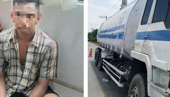 Nyabu di Kabin, Sopir Truk Tangki Ditangkap Personel Polres Sergai